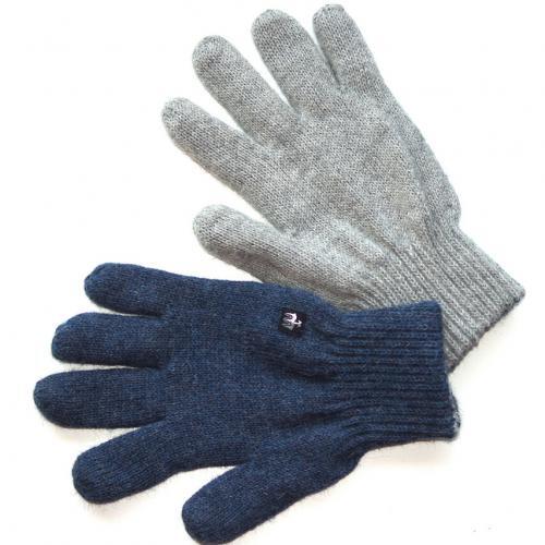 Alpaka Handschuhe Blau