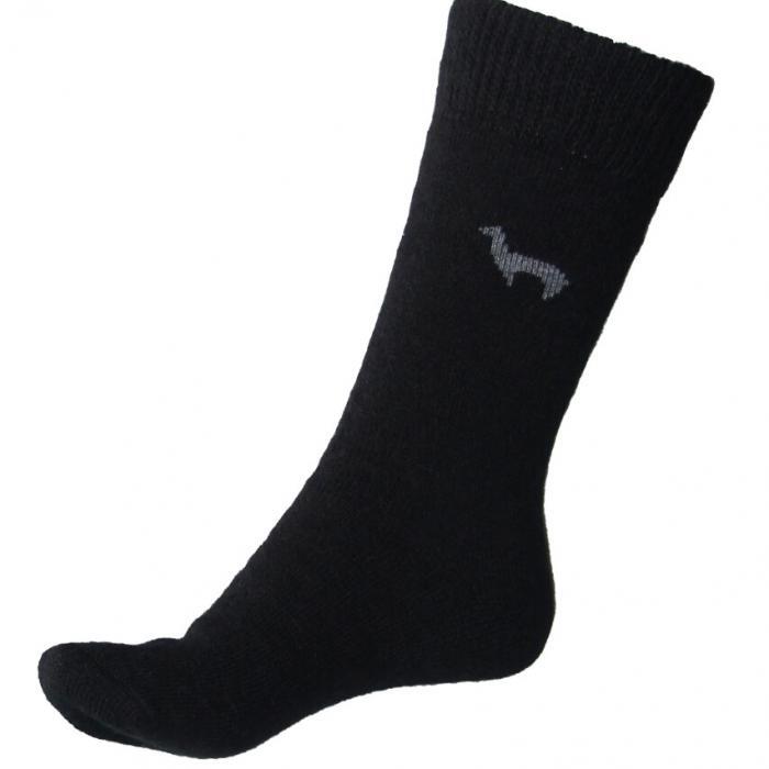Alpaka Socken Classic Schwarz