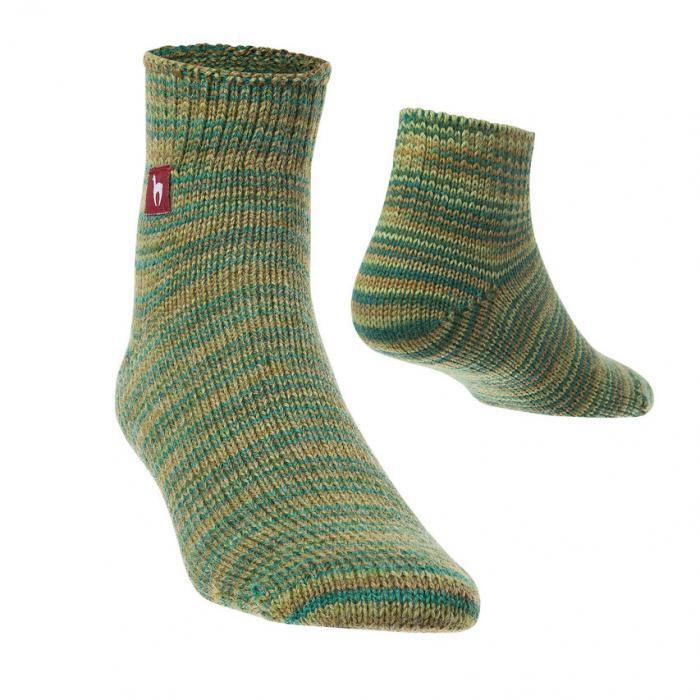 Alpaka Freizeit Socken Grün