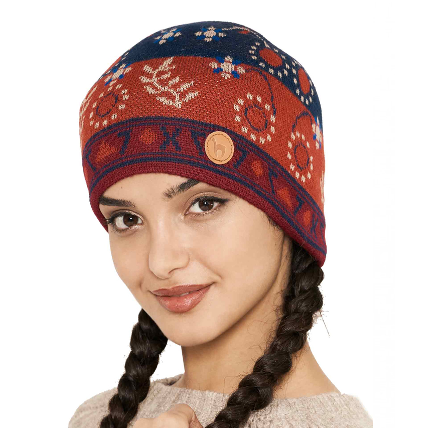 Alpaka Haube BELLA aus 100% Baby Alpaka – Bild 2