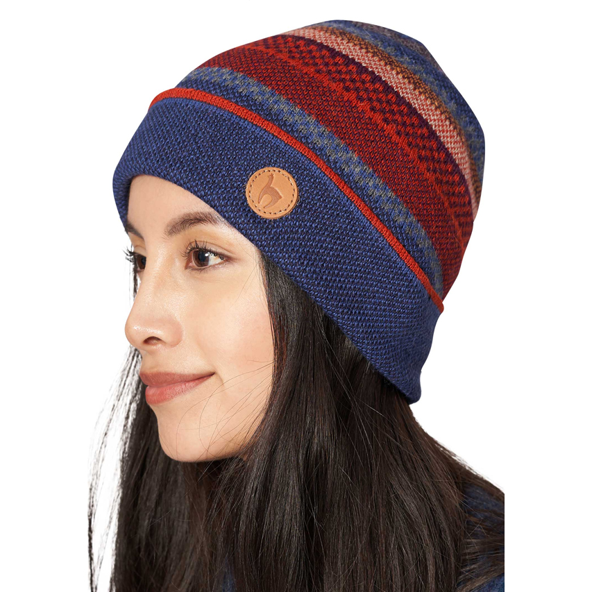 Alpaka Haube KYARA aus 100% Baby Alpaka – Bild 2