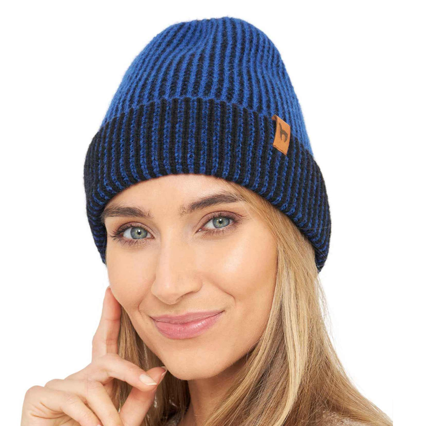 Alpaka Haube MARINO aus 56% Baby Alpaca & 39% Baumwolle